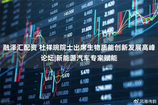 融泽汇配资 杜祥琬院士出席生物质能创新发展高峰论坛|新能源汽车专家赋能